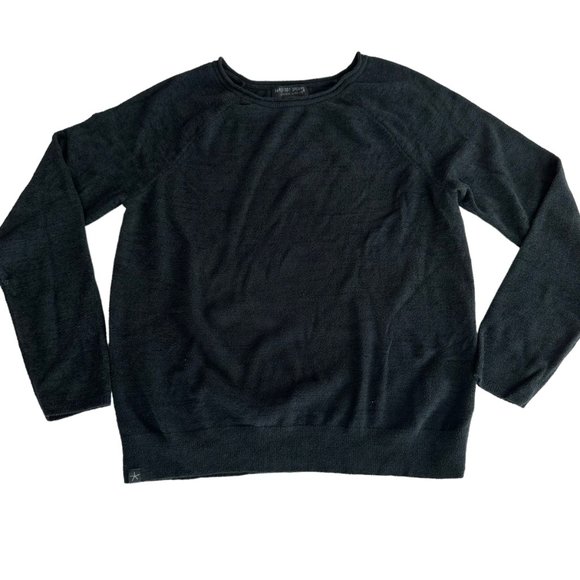 Barefoot Dreams Black CozyChic Ultra Lite Rolled Neck Pullover Size Small S - Picture 2 of 6
